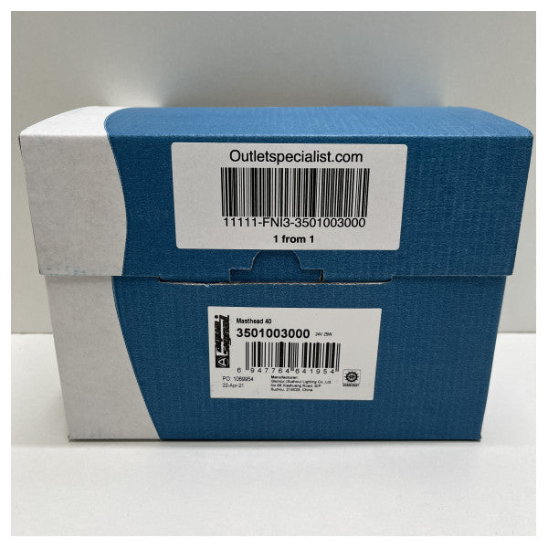 Aqua Signal серия 40 кърмова навигационна светлина черна 24V - 3501003000