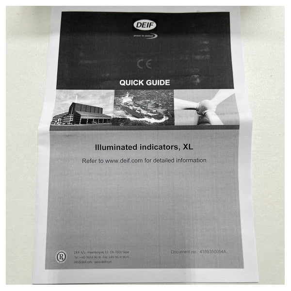 Deif XL96 rodervinkelindikator display 35-0-35