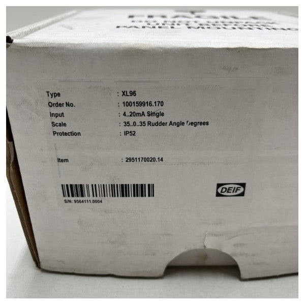 Deif XL96 rodervinkelindikator display 35-0-35