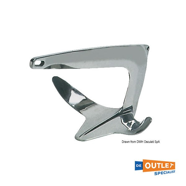 Trefoil 10 KG RVS anker - 01.109.10