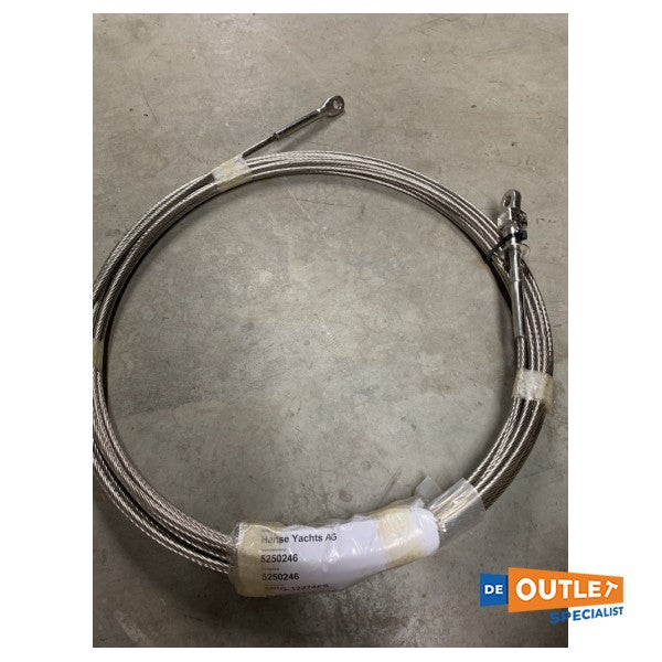 Selden Hanse 350 / 355 / 375 ruostumattomasta teräksestä valmistettu etuvarsi 8 mm 17,8 m - TTA4553