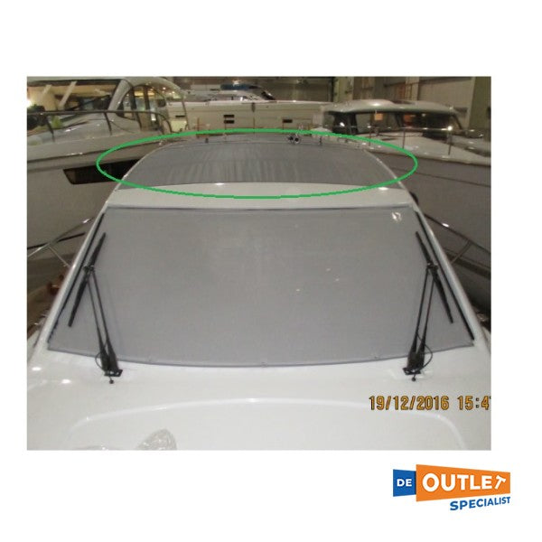 Sealine S330 canvas zonnedak fabric front, Silver Cloud - TBZ3236