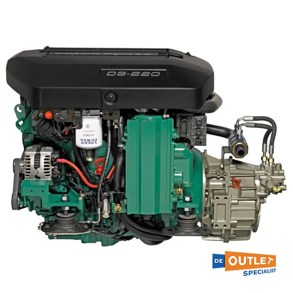 Volvo Penta D3-220 5-sylinder 220 hk Marine dieselmotor Bobtail