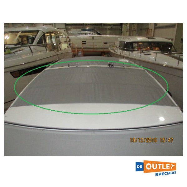 Sealine S330 canvas zonnedak fabric front, Silver Cloud - TBZ3236