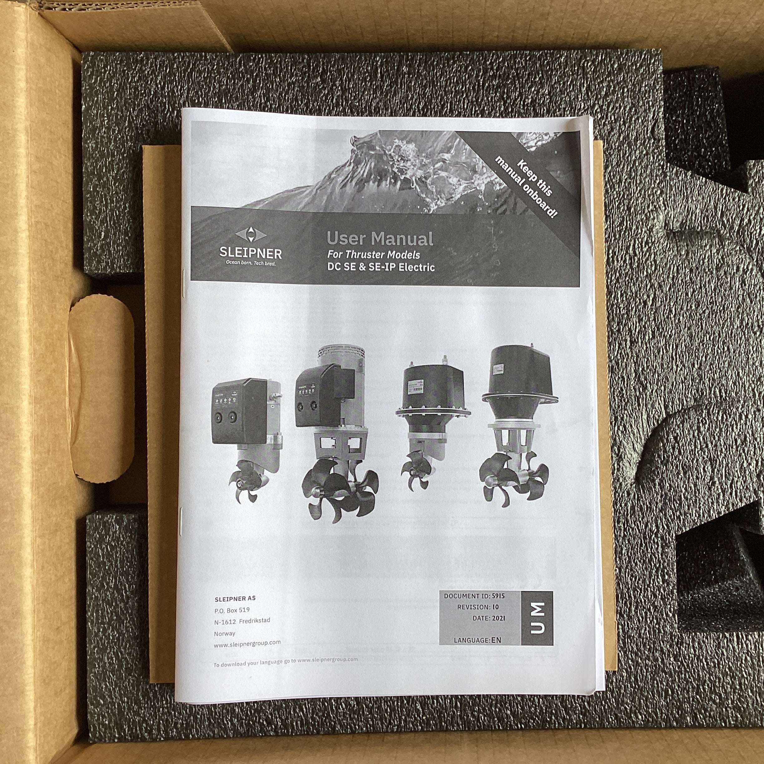 Enerġija tal-ġenb SE170 Mutur Elettriku għall-Bow -Thrust 24V - SE170 / 250TC