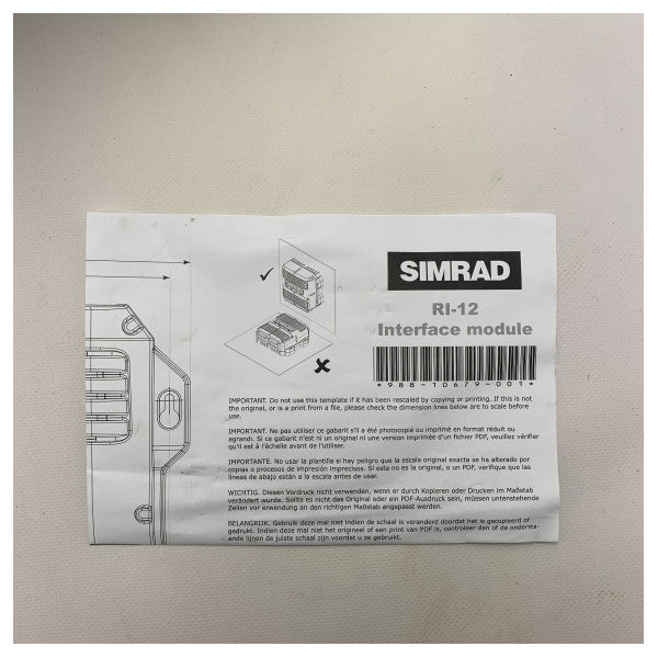 Módulo de interfaz de radar Simrad RI12-000-11467-001