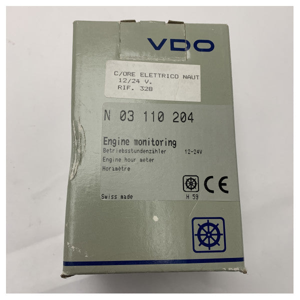 VDO N03110204 Έλεγχος ωρομέτρου κινητήρα 12-24V