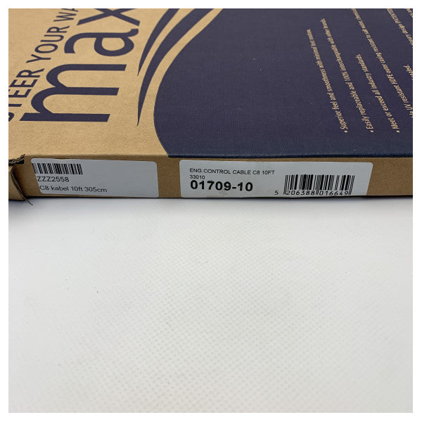 Maxflex 01709-10 C8 Marine Engine Control Cable - Durable, UV-Resistant, and Weatherproof for Smooth Engine Operation