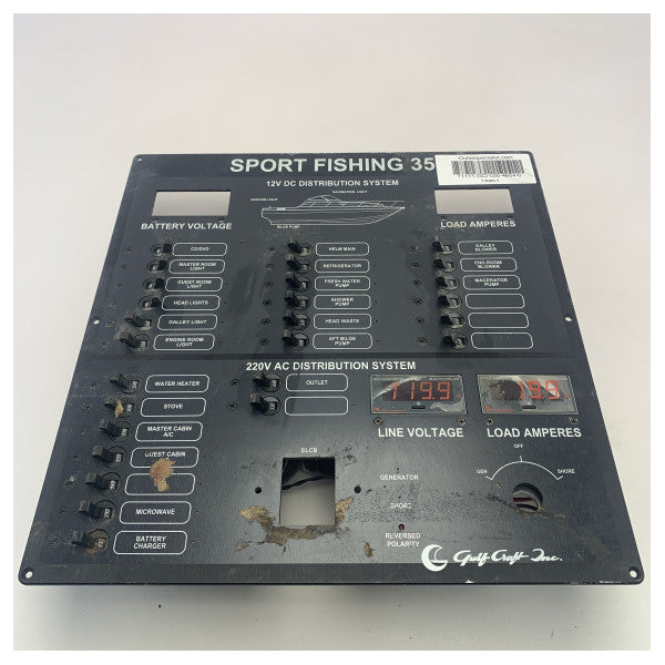 Gulf Craft Sport Fishing 35 AC | Panel de distribución de DC 12 - 230V - 020-4654-0