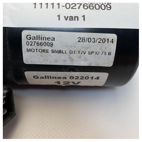 Gallinea 12V SP32 75B windscreen wiper motor  - 02766009