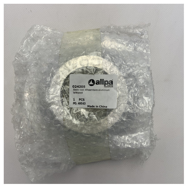 Allpa aluminium tafelpoot voet Ø55 mm - 024200