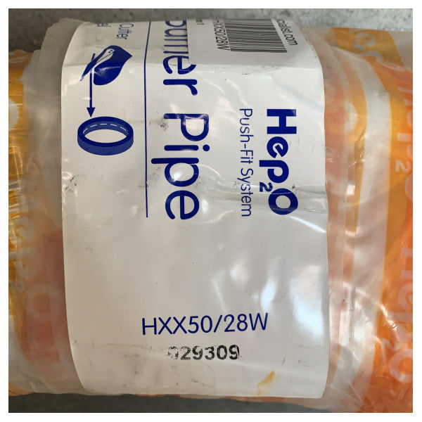 Hep2O 28 mm - 50M quick fit connection water hose white - HXX50/28W