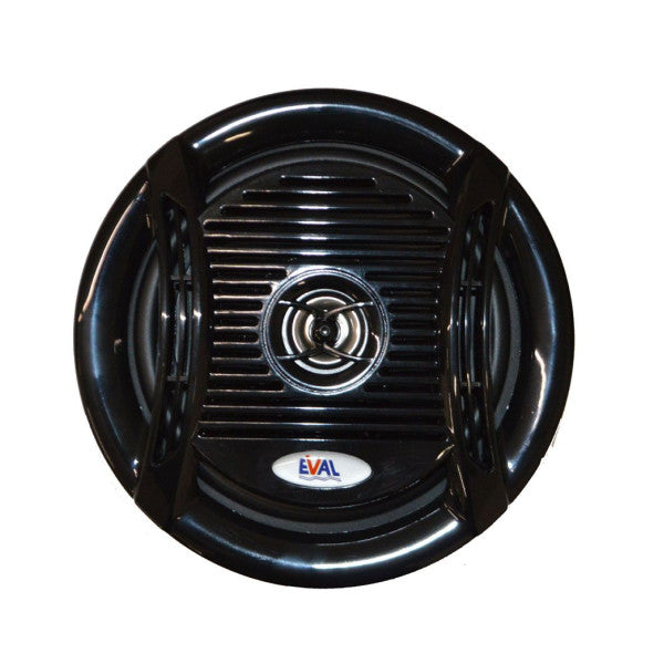 طقم مكبر صوت بحري مقاوم للماء مقاس 6.5 بوصة من إيفال أسود 160 وات - 03062-2BL