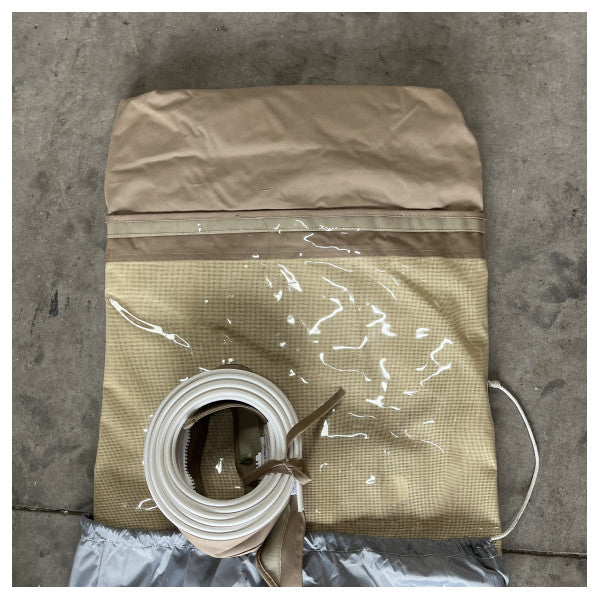 Sessa Marine HT C43 aft deck closure canopy canvass beige with installation kit - 048088D1