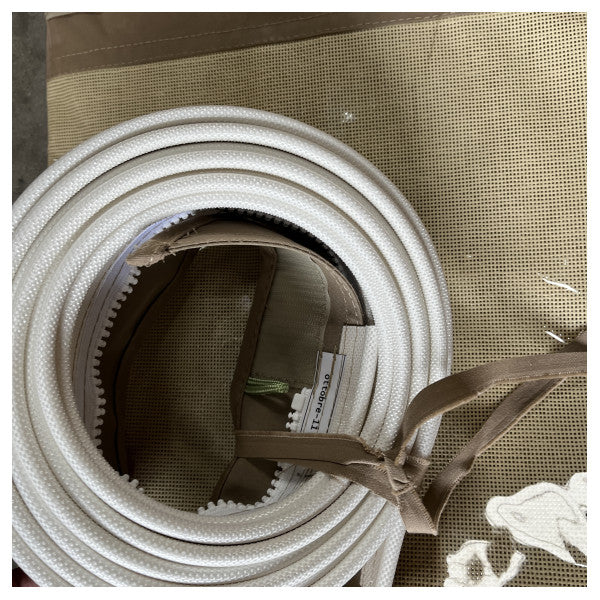 Sessa Marine HT C43 aft deck closure canopy canvass beige with installation kit - 048088D1