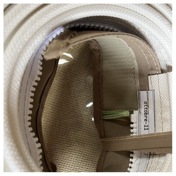 Sessa Marine HT C43 aft deck closure canopy canvass beige with installation kit - 048088D1