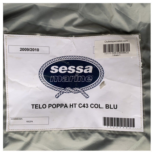 Sessa Marine telo poppa HT C43 niebieski