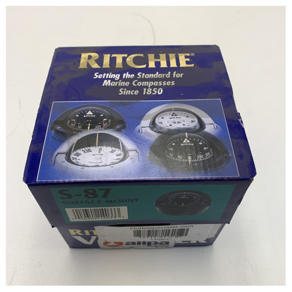 Ritchie S-87 liquid compass black with lighting 12/24V