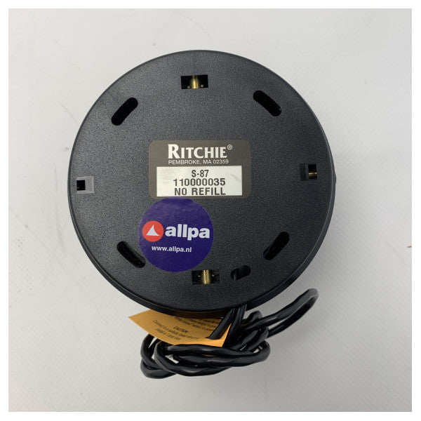 Ritchie S-87 nestekompassi musta valaistuksella 12/24V