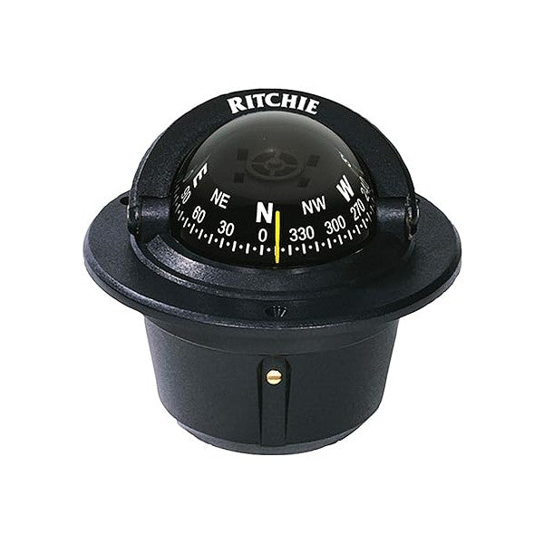 Ritchie F-82 Voyager liquid flush mount compass black