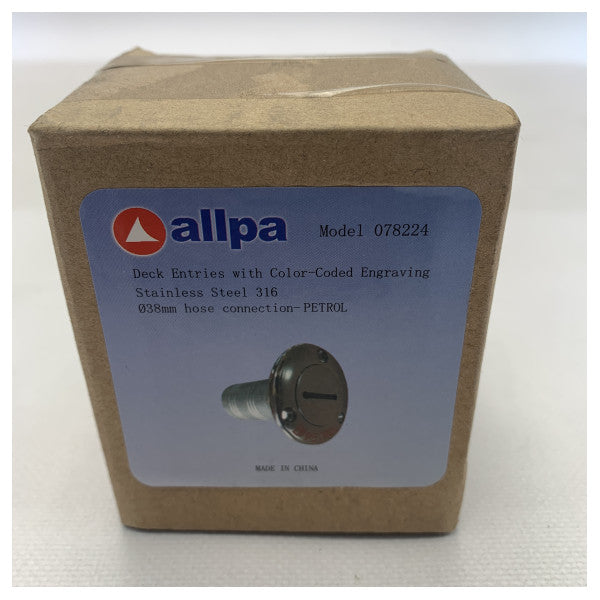 ALLPA bensin rustfritt stål 38 mm dekkfyllstoff - 078224