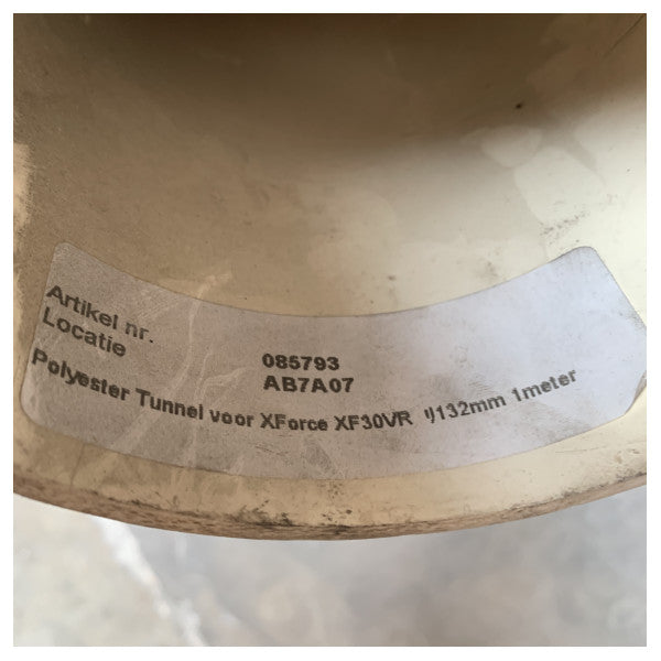 Engbo GRP bowthruster tunnel white D132 x L1000 mm - 085793