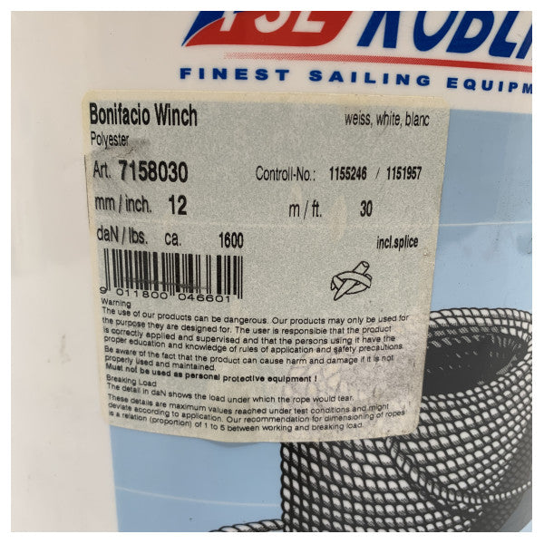 Оловна анкерна линия FSE Robline 12 мм дължина 30 м - 7158030