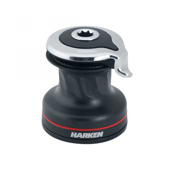 Harken 60.2STA verricello manuale in alluminio a 2 velocità con autocodifica, nero