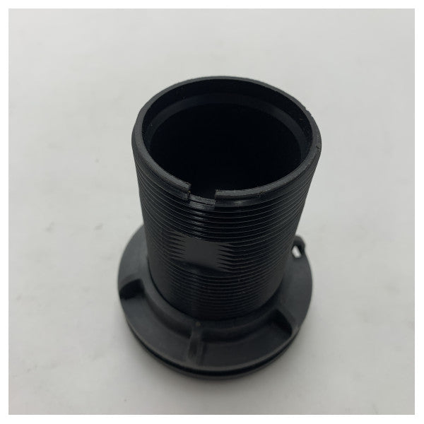 The sensor SEN-HSG-P is a black flanged transducer housing.