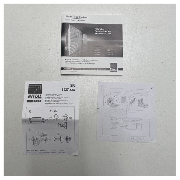 Éventail de therms et de filtre Rittal Top Therm - SK3237.100