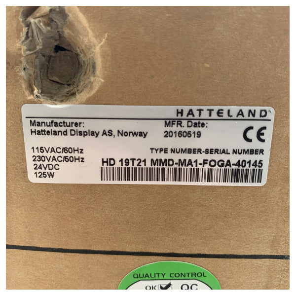 Hatteland HD 19T21 MMD-MA1 θαλάσσια οθόνη αφής 19 ιντσών