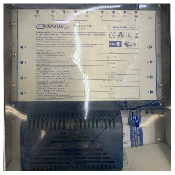 Spaun SMS 9807 NF Multiswitch Light Class