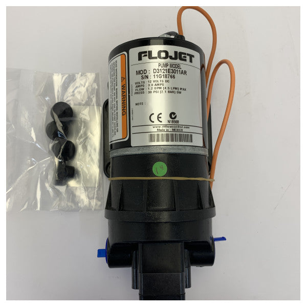 Flojet Duplex II Membranpump 12V 4L/min 2.8 Bar - D3121E3011AR