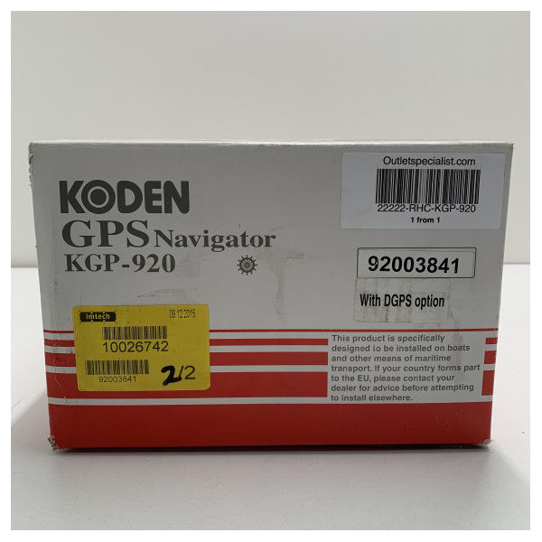 Σύστημα πλοήγησης Koden DGPS GPS Navigator - KGP-920