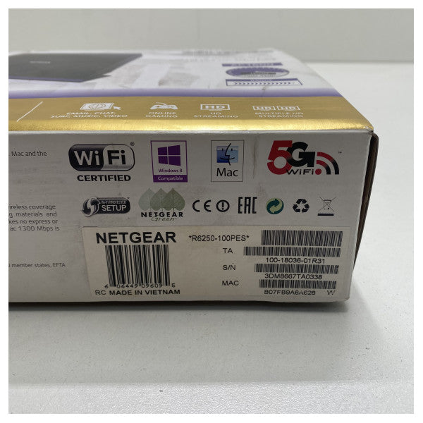 Netgear R6250-100PES ασύρματος δρομολογητής WiFi gigabit AC WiFi router