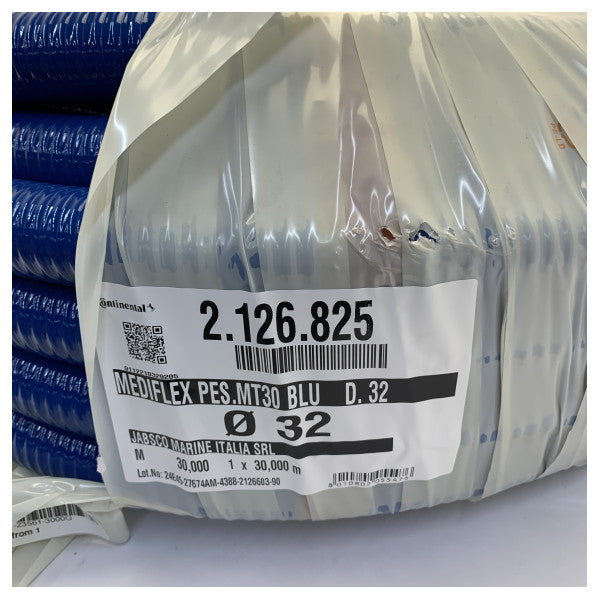 Jabsco Mediflex Pes Blu Fresh Water Hose - 32mm x 30m - Taipuisat - 23561-3000G 