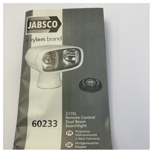Jabsco 233SL Searchlicht Remote Controller Panel Black - 63233-1224