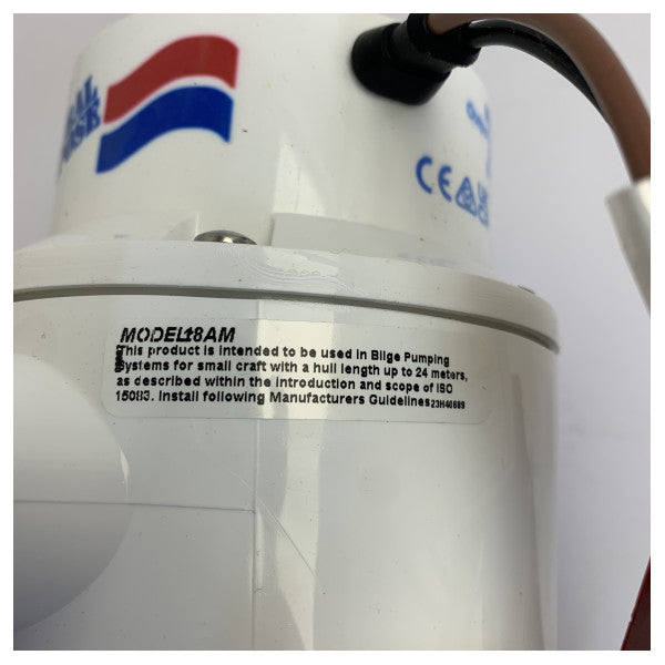 Bomba sumergible Rule 3700 GPH 24V - bomba de sentina 14010 L/h - 18AM 