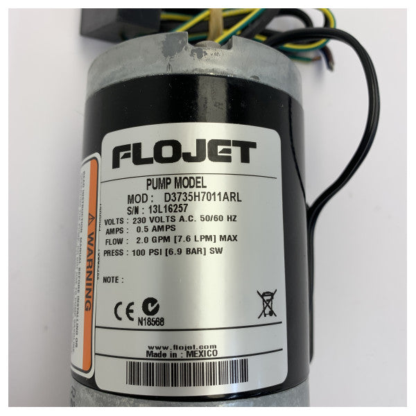 Pompa a membrana Flojet MPU 230V E/S 3C SW100 7,6 LPM - Pompa acqua marina 