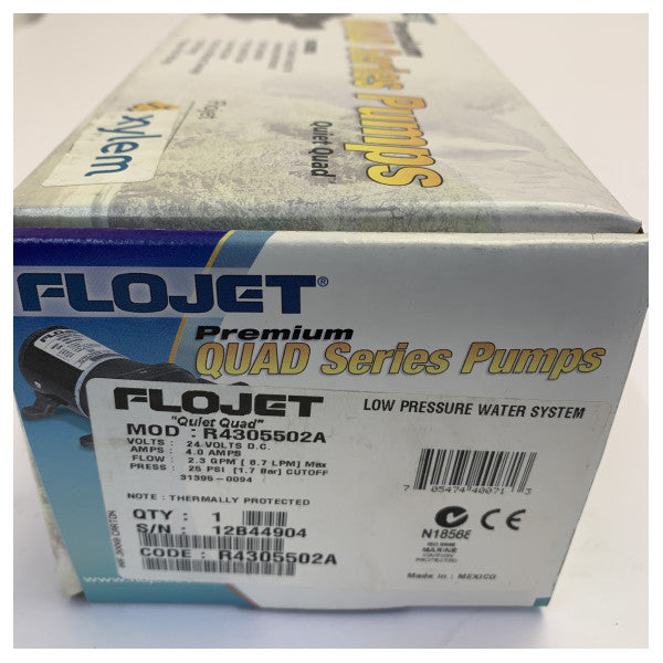 Flojet 24V Fresh Water Pump 8.7 LPM - 25 Psi - Autoclave - R4305502A