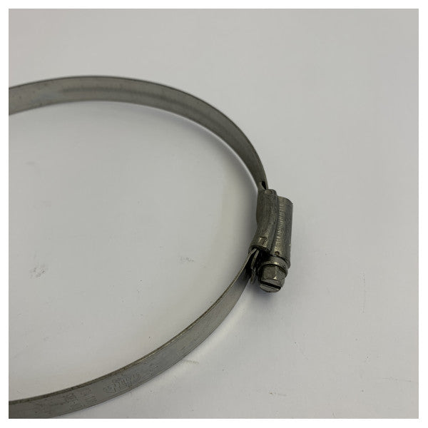 Abrazadera de manguera Norma ABA de acero inoxidable 304 - 104-138 mm - abrazadera de tornillo sin fin Inox para herrajes de yate 