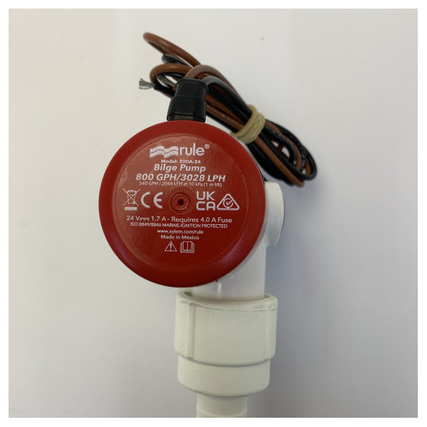 Bomba sumergible Rule 800 GPH /3028LPM 24V - Bomba de sentina marina 