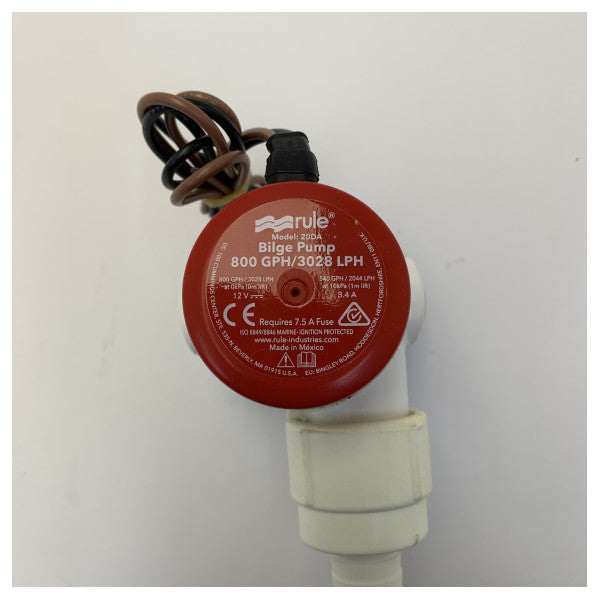 Rule 800 GPH/3024LPM Bilgenpumpe 12V - Modell 20DA - Tauchpumpe für Boot 