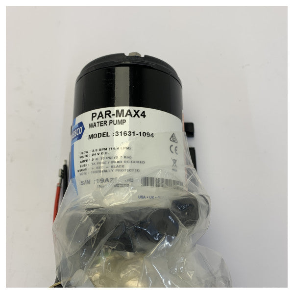 Jabsco Quiet Flush-konverteringssæt 24V med Par-Max 4 skyllevandspumpe - 37255-0094 
