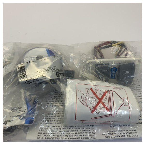 Jabsco Quiet Flush-konverteringssæt 24V med Par-Max 4 skyllevandspumpe - 37255-0094 