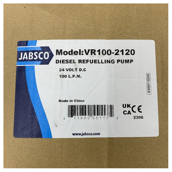 Jabsco VR100-2120 Dizel Transfer Pompası 100L/dak 24V Deniz Yakıt Pompası 