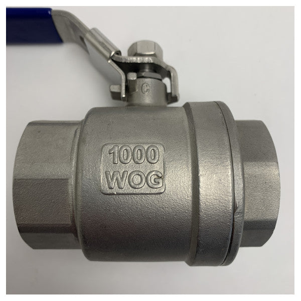 Válvula de Bola em Aço Inoxidável 316 1 1/2 Polegada 1000WOG 