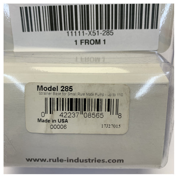 Rule Mate 285 -pilssipumpun vaihtojalka 