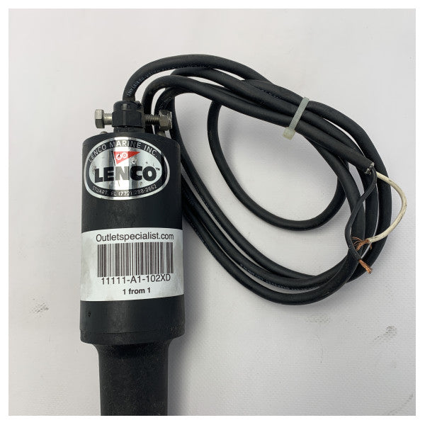 Lenco 102XD aşırı hizmet tipi trim sekmesi aktüatörü siyah 12V