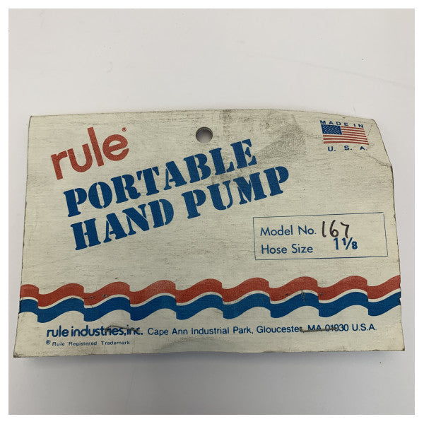 Rule ABS αντλία χειρός 10 γαλονιών - χειροκίνητη αντλία σεντίνας ναυτικού τύπου - 167 